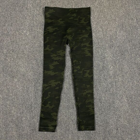 SPANX Look At Me Now Seamless High Rise Leggings Womens X-Small XS 0 Green Camo - Picture 16 of 16